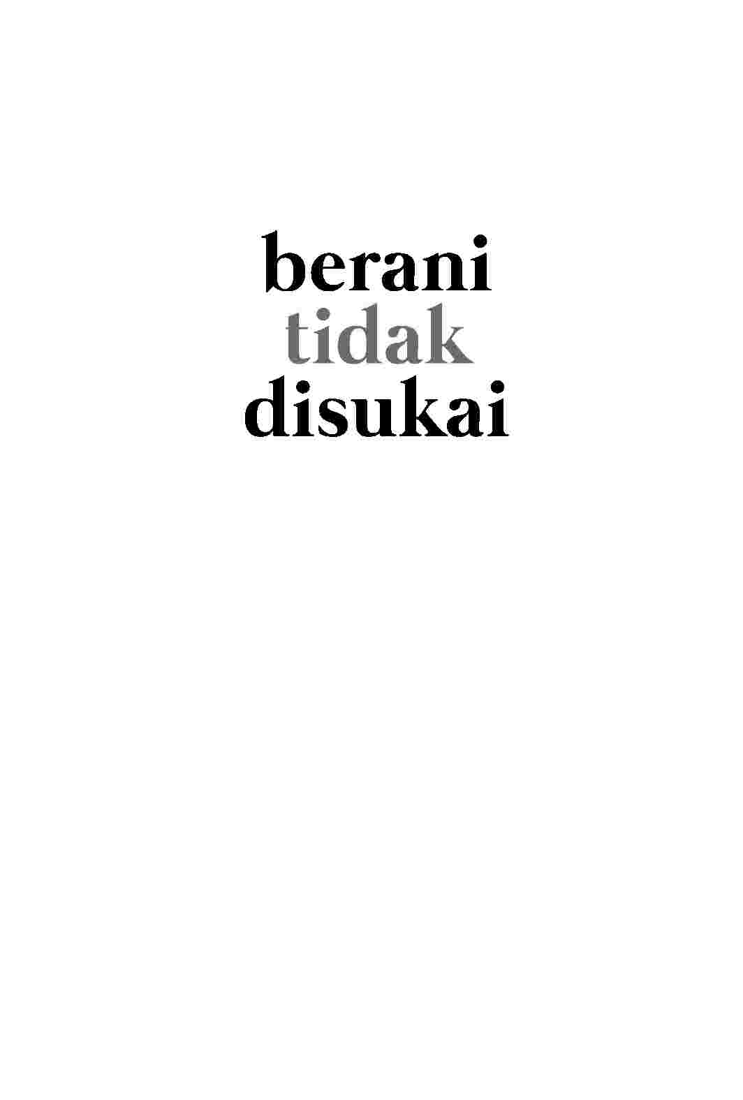 berani-tidak-disukai